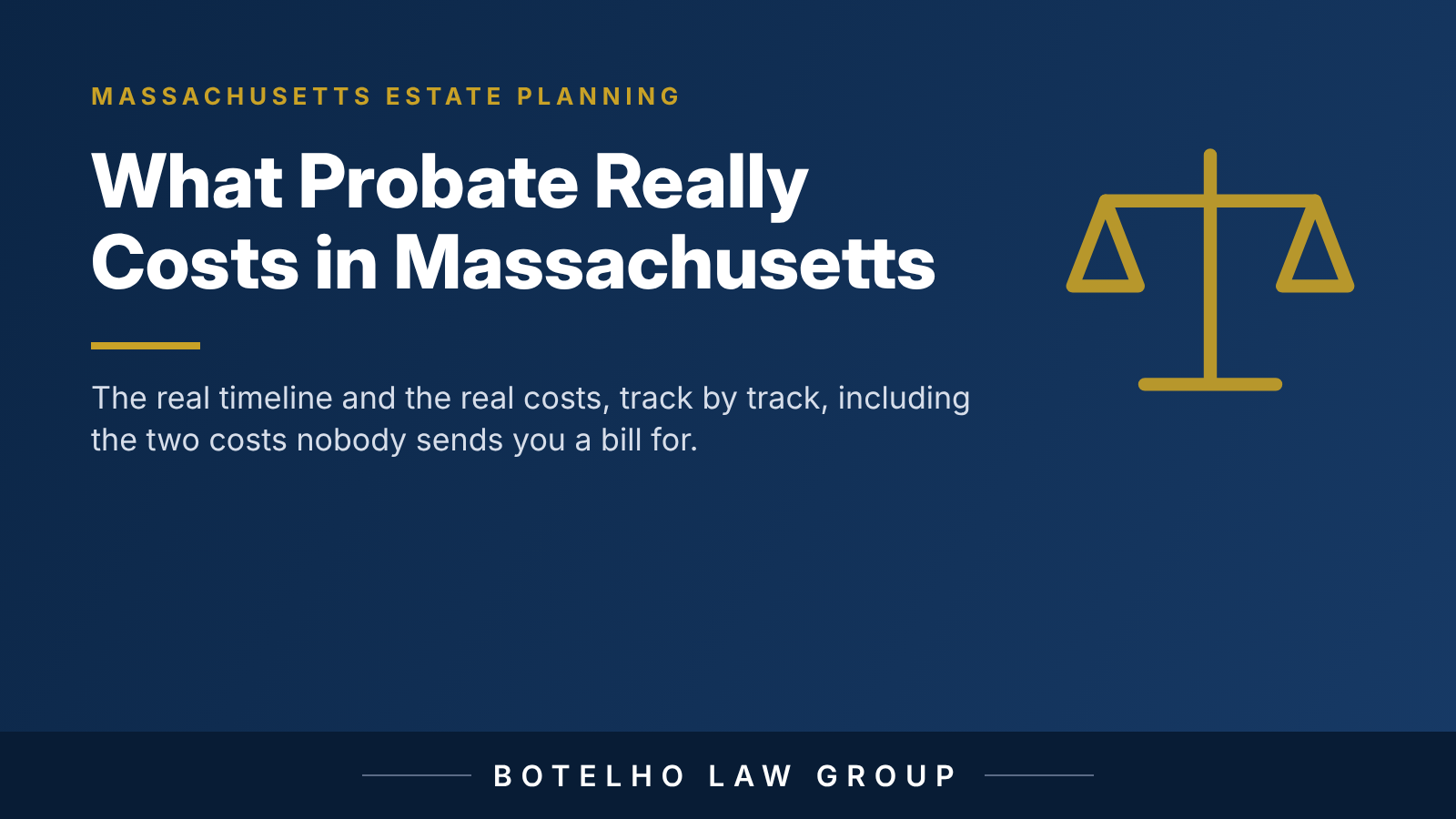 , What Probate Really Costs in Massachusetts