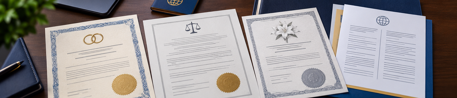, How to Get Marriage, Divorce and Death Certificates for Immigration